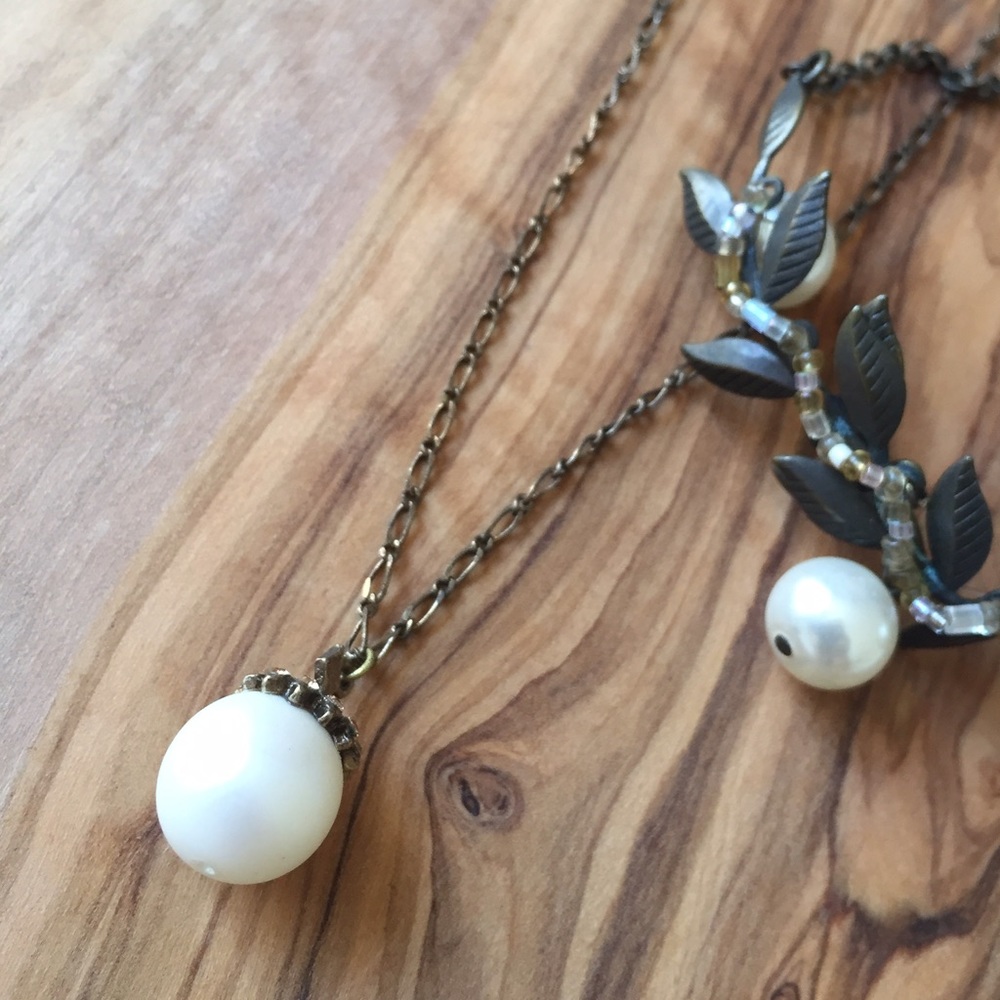 Acorn Pearl Necklace